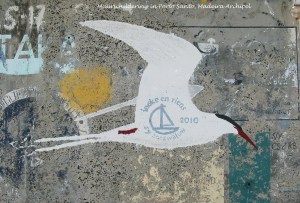 Muurschildering in Porto Santo, Madeira Archipel